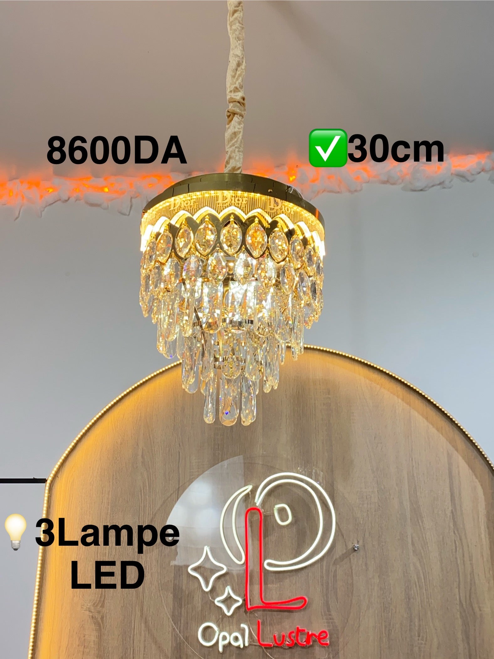 Lustre dior LED