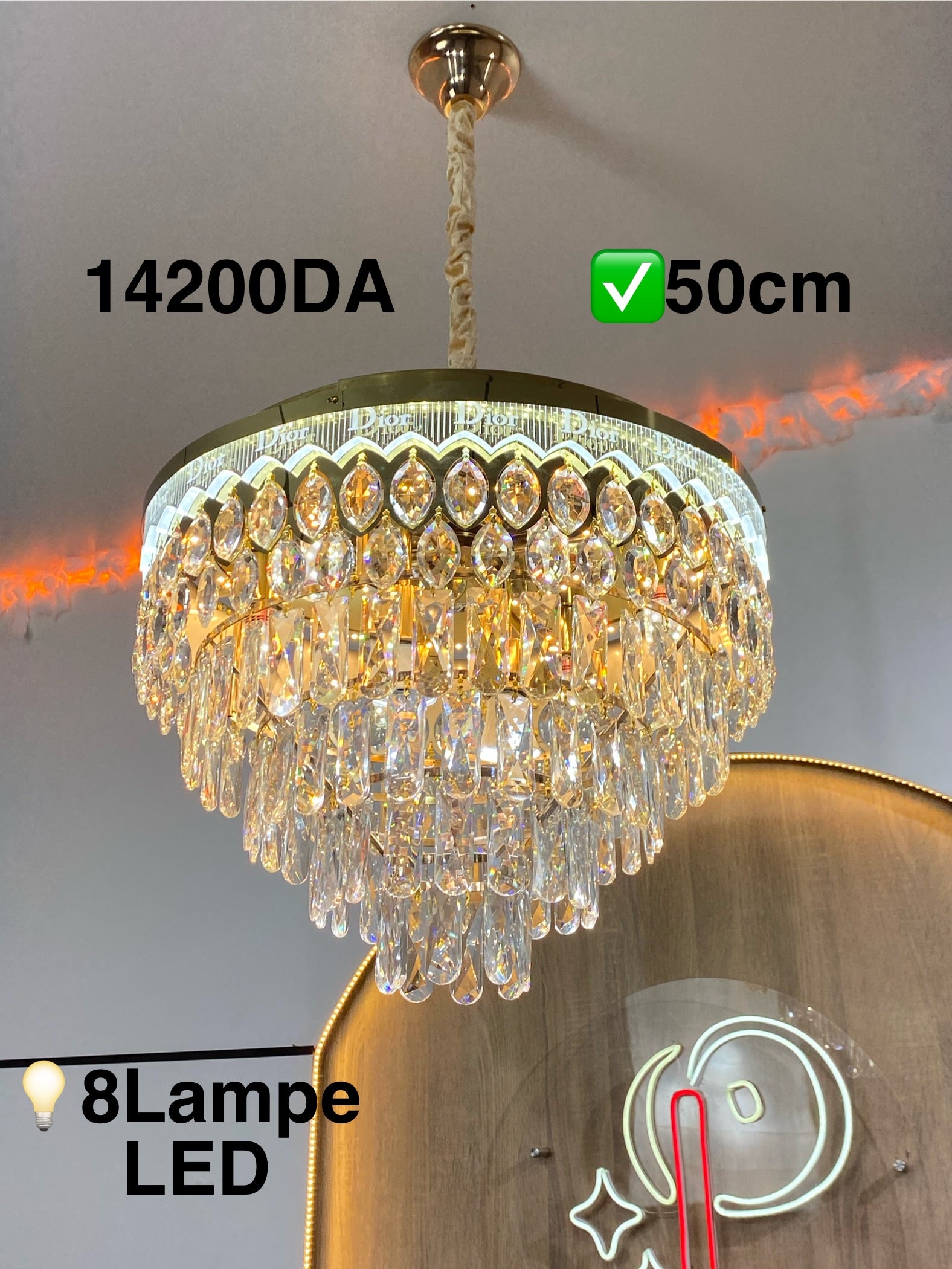 Lustre dior LED
